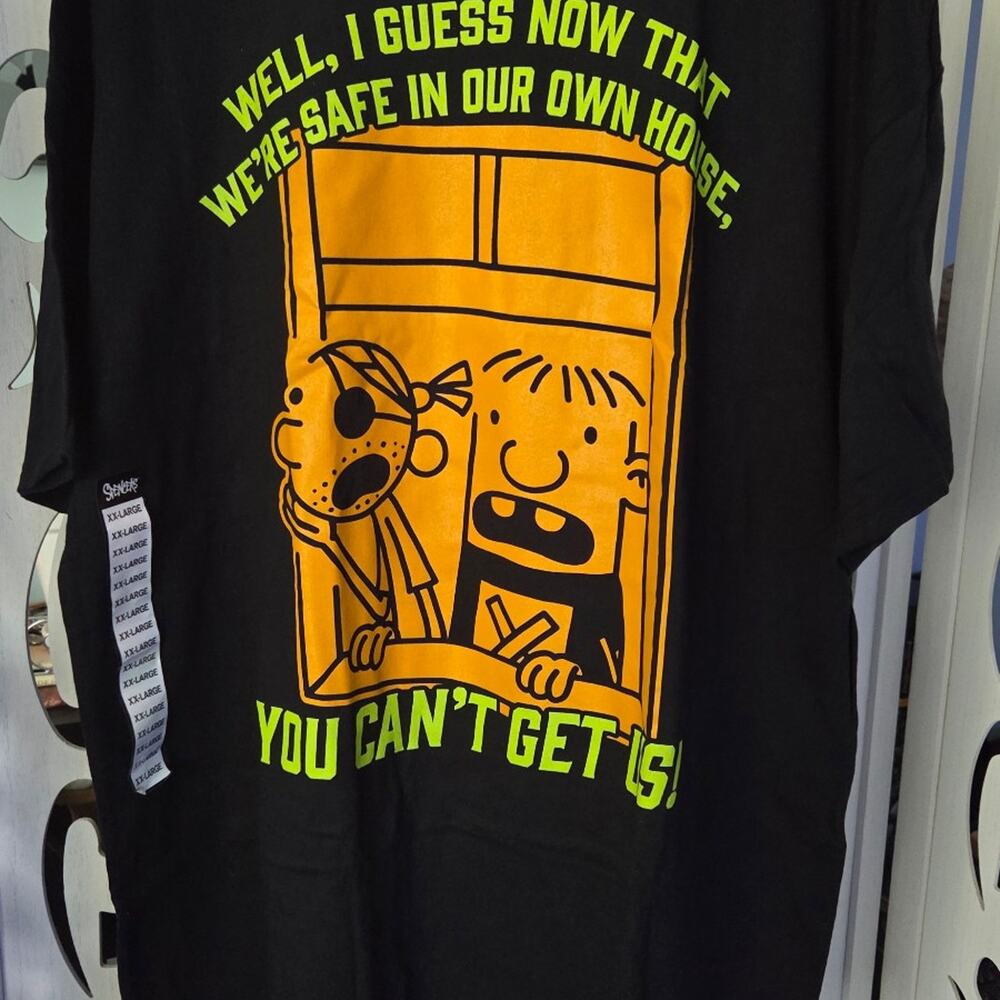 Diary of a Wimpy Kid You Can't Get Us Graphic T Shirt 2XL Black 2026 NWT